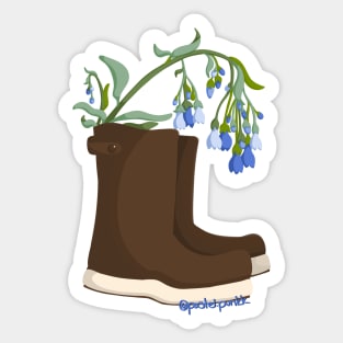 Bluebell Rain Boots Sticker